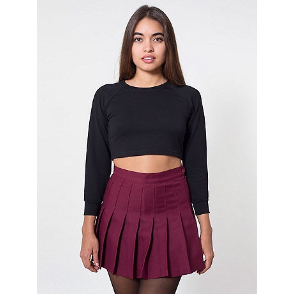 Original American Apparel Maroon Tennis Skirt